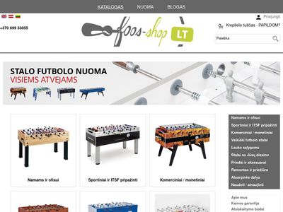 Foosin | Tikras Stalo Futbolas  www.foosin.lt