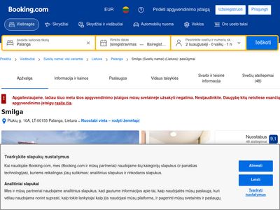 Poilsis Palangoje. Apgyvendinimas Palangoje. Svečių namai Palangoje