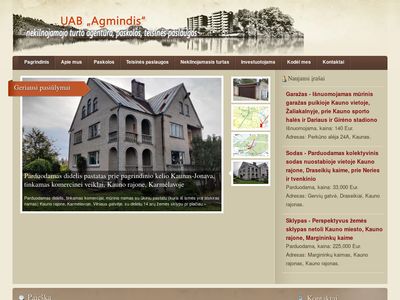 UAB „Agmindis“ – Nekilnojamojo turto agentūra, paskolos,