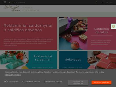 Firminiai saldainiai ir šokoladas, verslo dovanos, reklaminiai