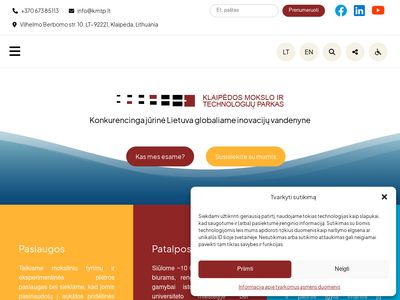 Klaipėdos mokslo ir technologijų parkas –  KMTP  www.kmtp.lt