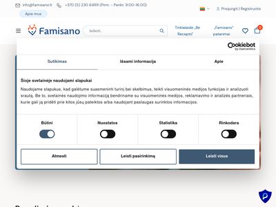 Vaistai internetu | Gudručio vaistinė  www.gudruciovaistine.lt