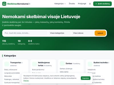 Skelbimai Klaipedoje  pajurioskelbimai.lt