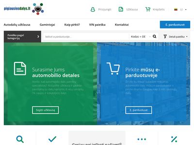 Pigiausios autodalys, detalės internetu Vilniuje, Šiauliuose –
