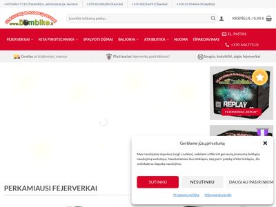 Fejerverkai, helio balionai, profesionalūs fejerverkai, spalvoti dū