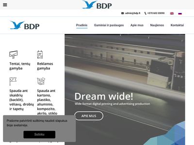 Baltic Digital Printing  www.bdp.lt
