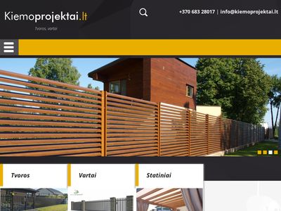 Tvoros, vartai | kiemoprojektai.lt  www.kiemoprojektai.lt