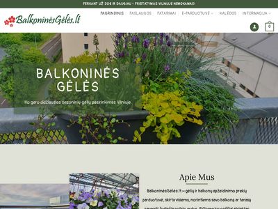 E-parduotuvė  www.balkoninesgeles.lt