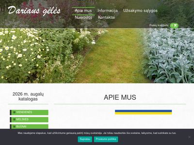 Daugiametės gėlės, augalai  www.dariausgeles.lt