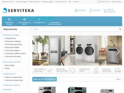 PRODUKTAI – Profesionali įranga ir buitinė technika – Serviteka