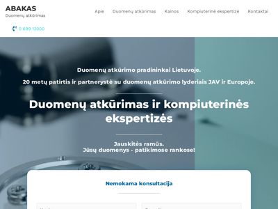 Abakas.lt | Duomenų atkūrimo lyderis Lietuvoje ir pabaltyje |