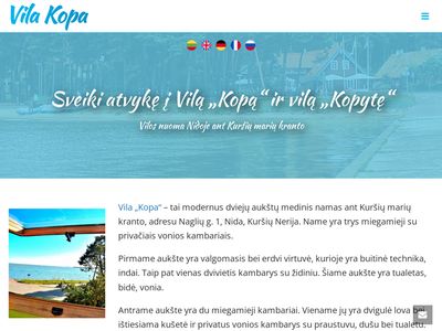 vila Kopa  www.vilakopa.lt