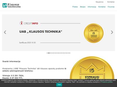 SIEMENS klausos technika  www.klausostechnika.lt