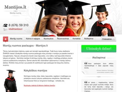 Mantijų nuoma Vilniuje, Kaune, Klaipėdoje, Šiauliuose, Panevėžyje