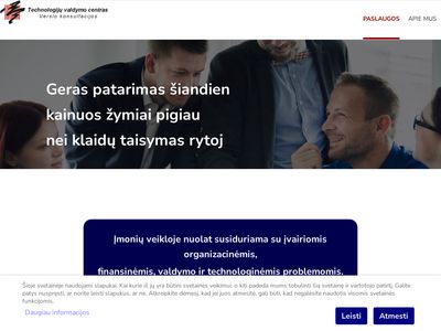 Technologijų valdymo centras – verslo konsultacijos – Titulinis
