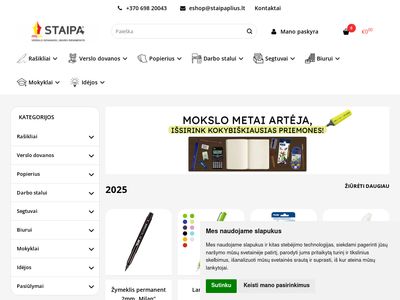 Staipa | raštinės reikmenys, verslo dovanos  www.staipa.lt