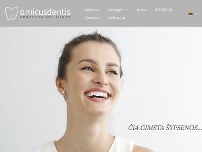 Odontologijos klinika Vilniuje | Amicus Dentis  www.amicusdentis.lt