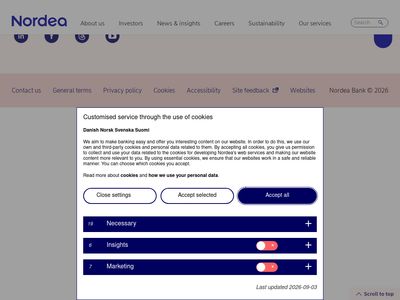 Privatiems klientams – Bankas Nordea  www.nordea.lt