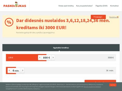 Greitas kreditas – Paskoliukas.lt  www.paskoliukas.lt