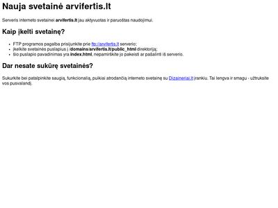 Apie mus  www.arvifertis.lt