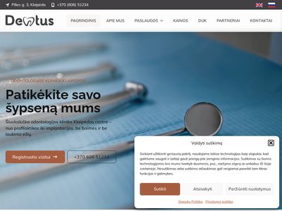 Dentus odontologijos klinika /Klaipėda/ –  pagrindinis