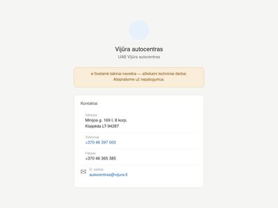 Vijura autocentras – Titulinis  www.vijura.lt