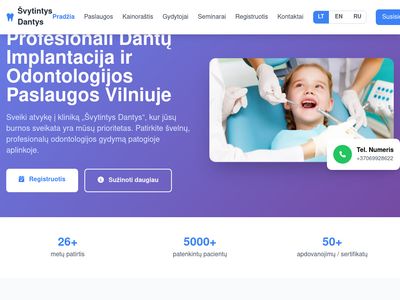 Sveiki dantys užtikrina gražią šypseną  www.svytintysdantys.lt
