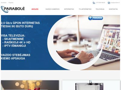 UAB „Parabolė” – kabelinė televizija, skaitmeninė televizija, š