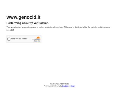 Lietuvos gyventojų genocido ir rezistencijos tyrimo centras – Genocid