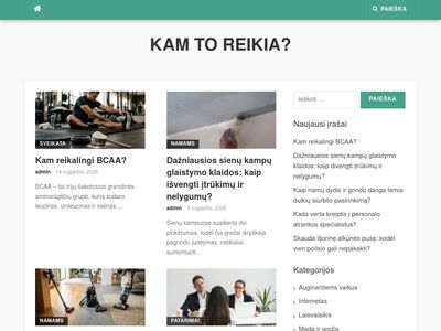 Pradžia – KAM TO REIKIA?!  www.kamtoreikia.lt