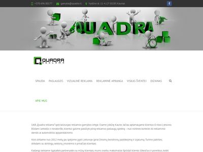 UAB „Quadra reklama” – Naujienos  www.quadra.lt