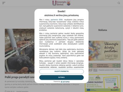 UKZinios.lt – Ukmergės žinios  www.ukzinios.lt