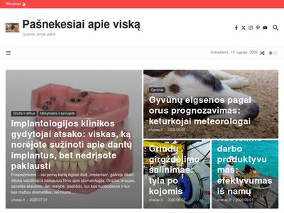 www.chatas.lt  Pagrindinis diskusijų puslapis