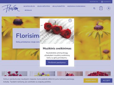 Gėlės į namus | Gėlių pristatymas | Puokštės internetu |