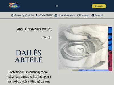 Dailės mokykla – Dailės artelė  www.dailesartele.lt