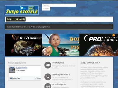 Žvejo stotelė nr.1  www.zvejostotele.lt