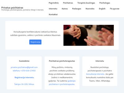 Psichologas, psichiatras Vilniuje ir internetu  privatuspsichiatras.lt