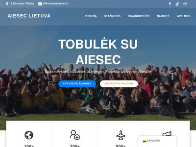 AIESEC – international non-profit organization  www.aiesec.lt