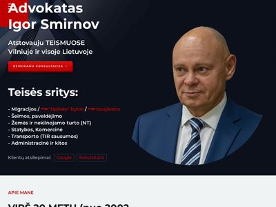 Advokatas – Igor Smirnov  www.teisininkas.net