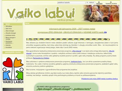 Vaiko labui  www.vaikolabui.lt