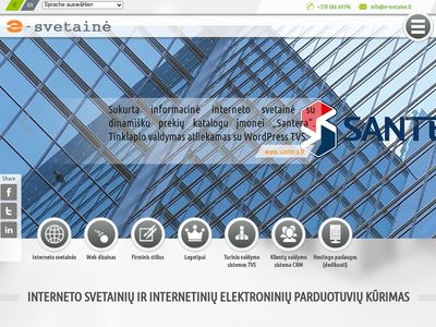 Internetinių svetainių elektroninių parduotuvių puslapių kūrimas