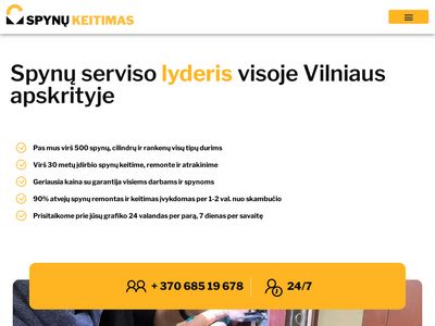 Avarinis durų ir spynų atidarymas – Vilnius | Spynų keitimas