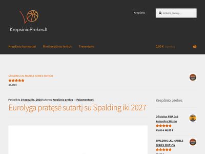 Krepšinio prekės | Krepšinio bateliai, kamuoliai, apranga – Krepš