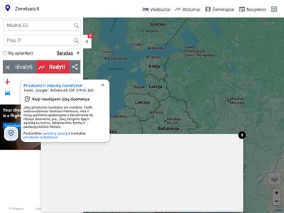 Lietuvos, Europos, Pasaulio žemėlapis | Zemelapis.lt