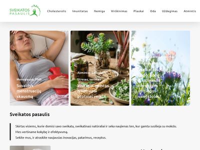 SveikatosPasaulis.lt | Nemokami patarimai Jūsų sveikatai ir grožiui