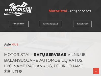 Motoristai – Naudotos padangos, montavimas, ratlankių lyginimas