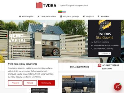 UAB Tvora – tvoros, vartai, aptvėrimo sistemos  www.tvora.eu