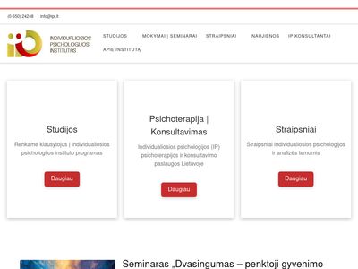 Individualiosios psichologijos institutas | Individualiosios
