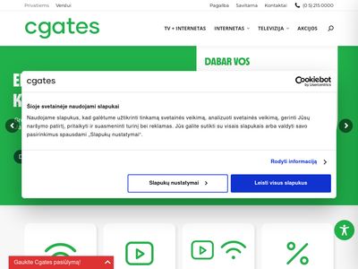 Internetas ir televizija – Cgates  www.cgates.lt