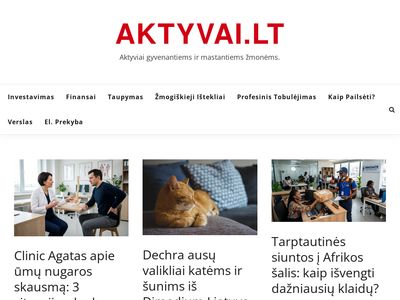 Aktyvai.lt | Aktyviai gyvenantiems ir mastantiems žmonėms